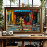 Tango in La Boca Dance Oil Painting - image 2