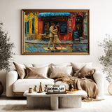 Tango in La Boca Dance Oil Painting - image 5