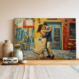 Tango on Streets of La Boca Dance Oil Painting - image 3