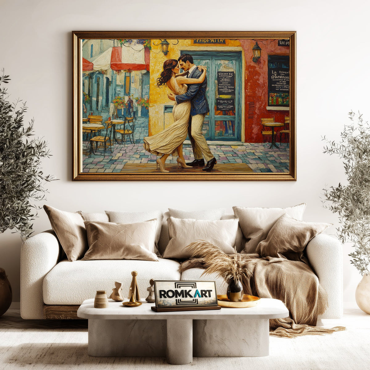 Tango on Streets of La Boca Dance Oil Painting - image 5