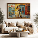 Tango on Streets of La Boca Dance Oil Painting - image 5