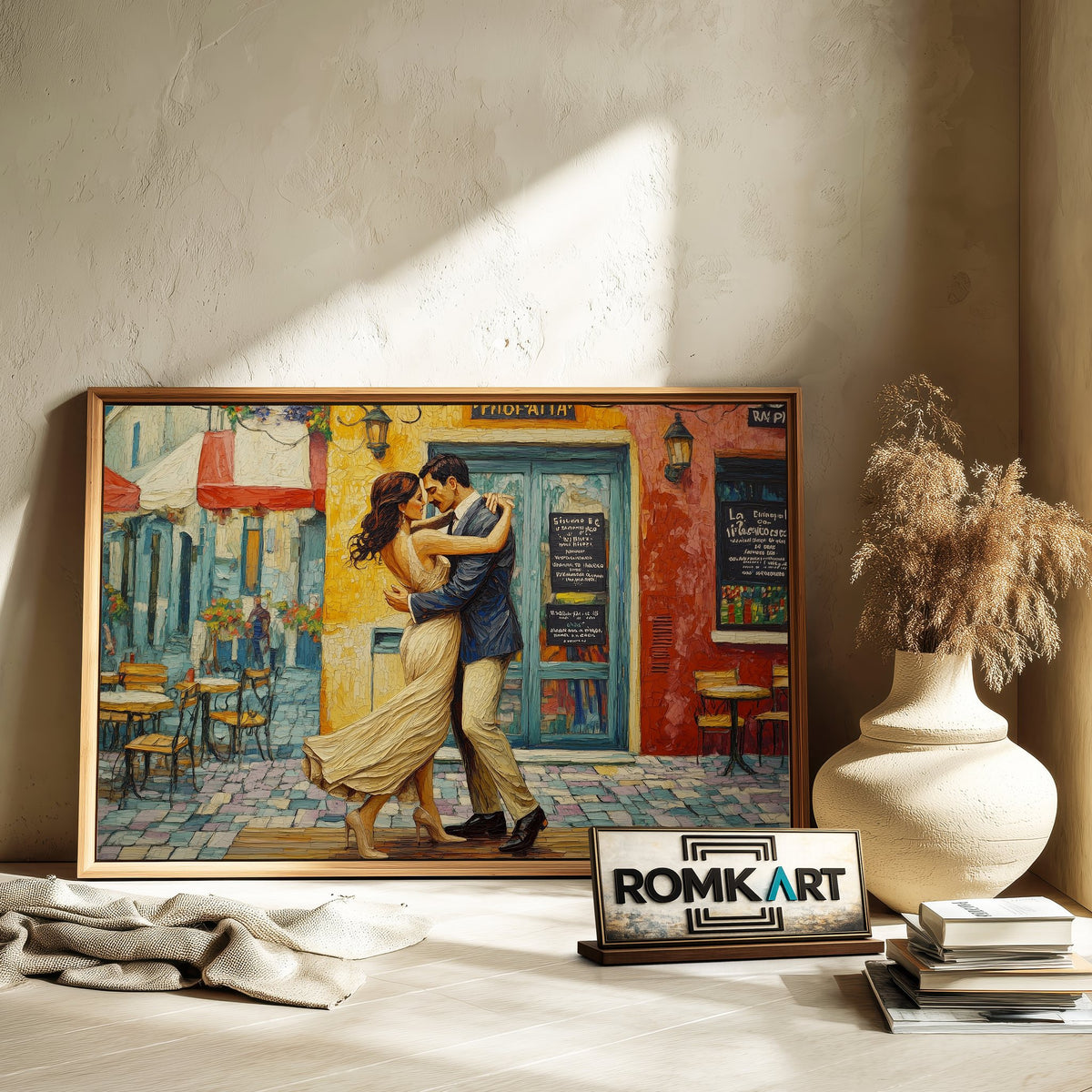 Tango on Streets of La Boca Dance Oil Painting - image 6