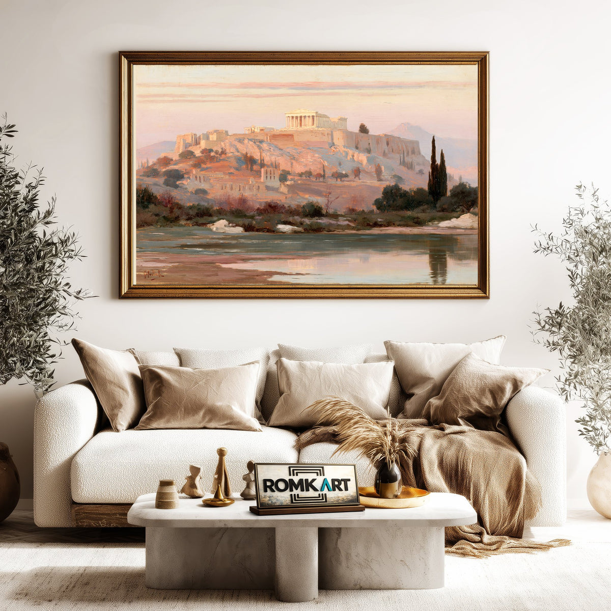 The Acropolis of Athens Architectural Oil Painting - image 5