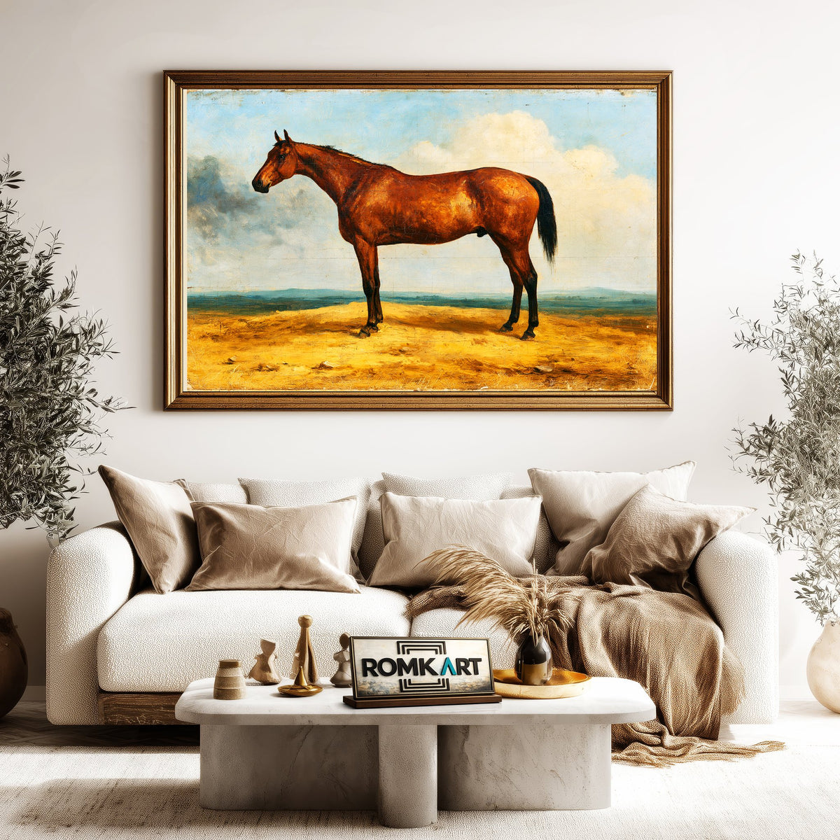 The Bay Horse Oil Painting - image 5