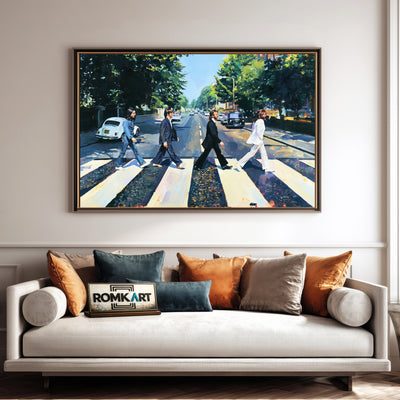 The Beatles Walking Abbey Road Music Oil Painting - image 4