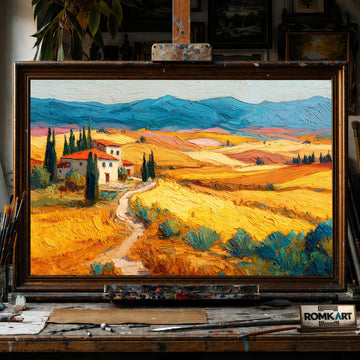 The Countryside - Hand-Painted Oil Painting - View 1