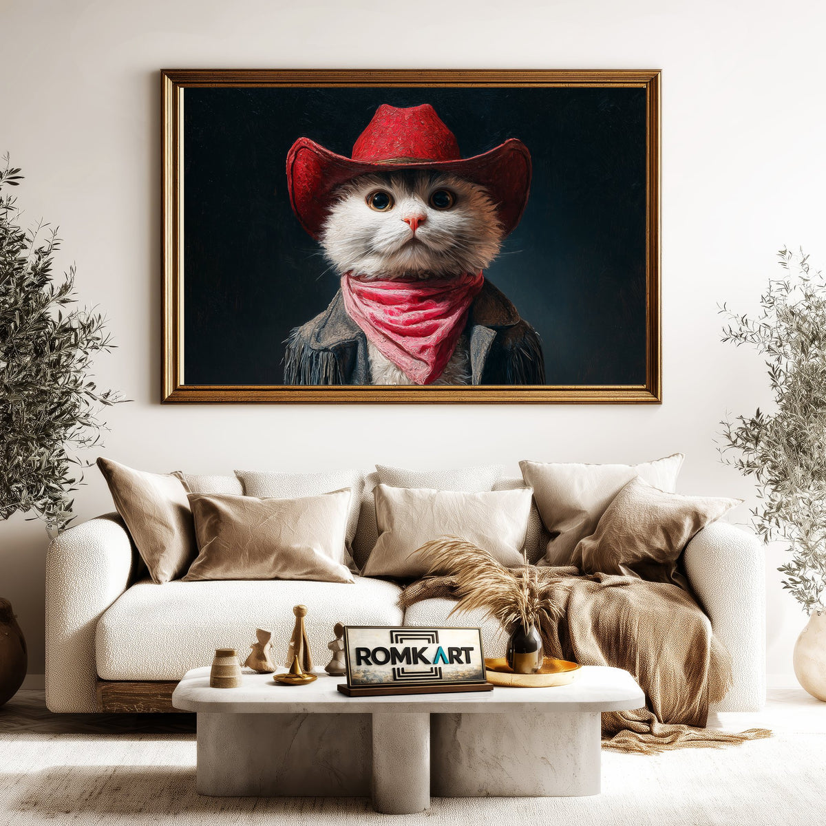 The Cowboy Cat Oil Painting - image 5