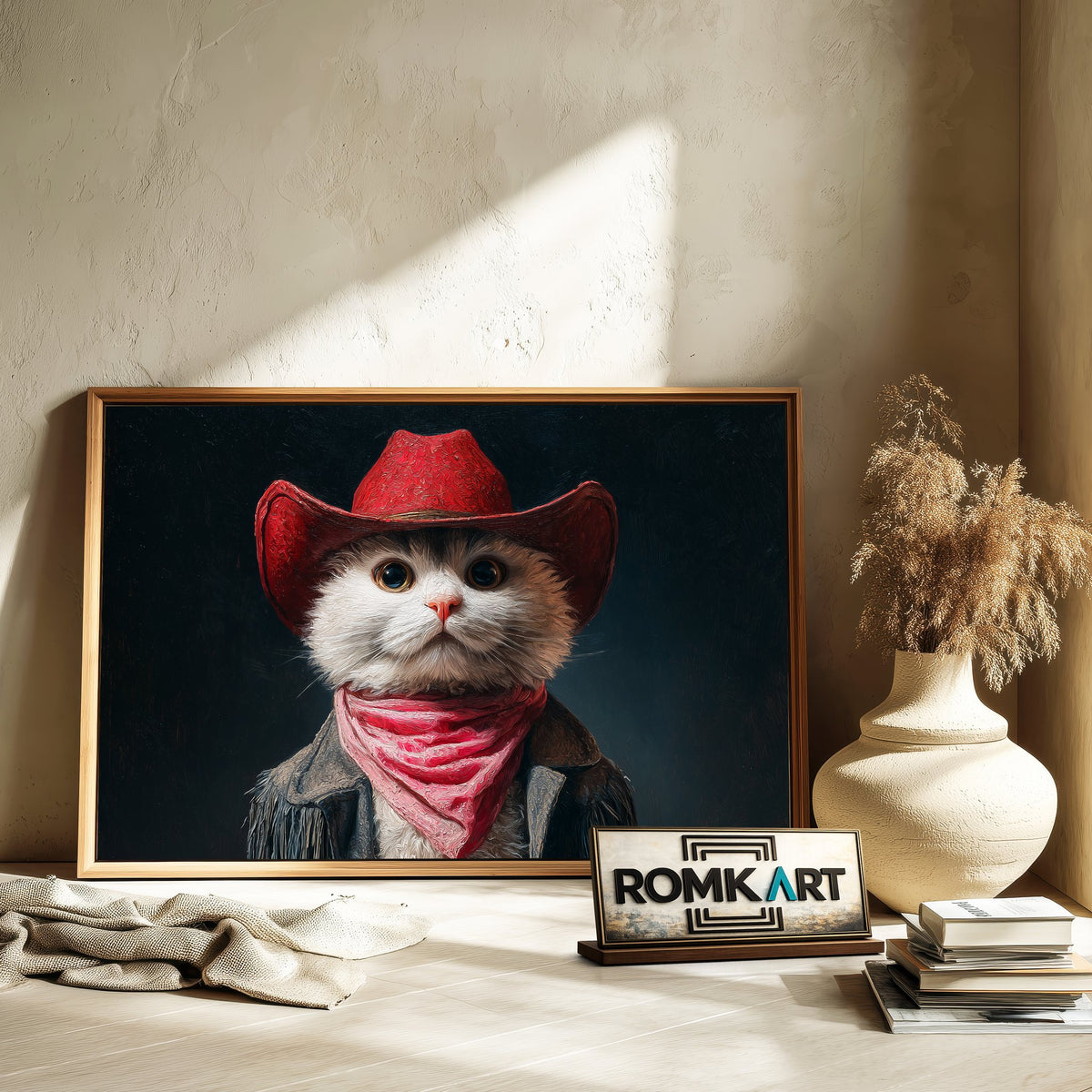 The Cowboy Cat Oil Painting - image 6