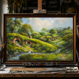 The Hobbiton Landscape hand-painted oil painting on canvas