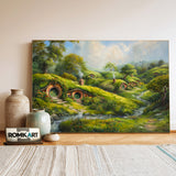 The Hobbiton Landscape Fantasy Oil Painting - image 3