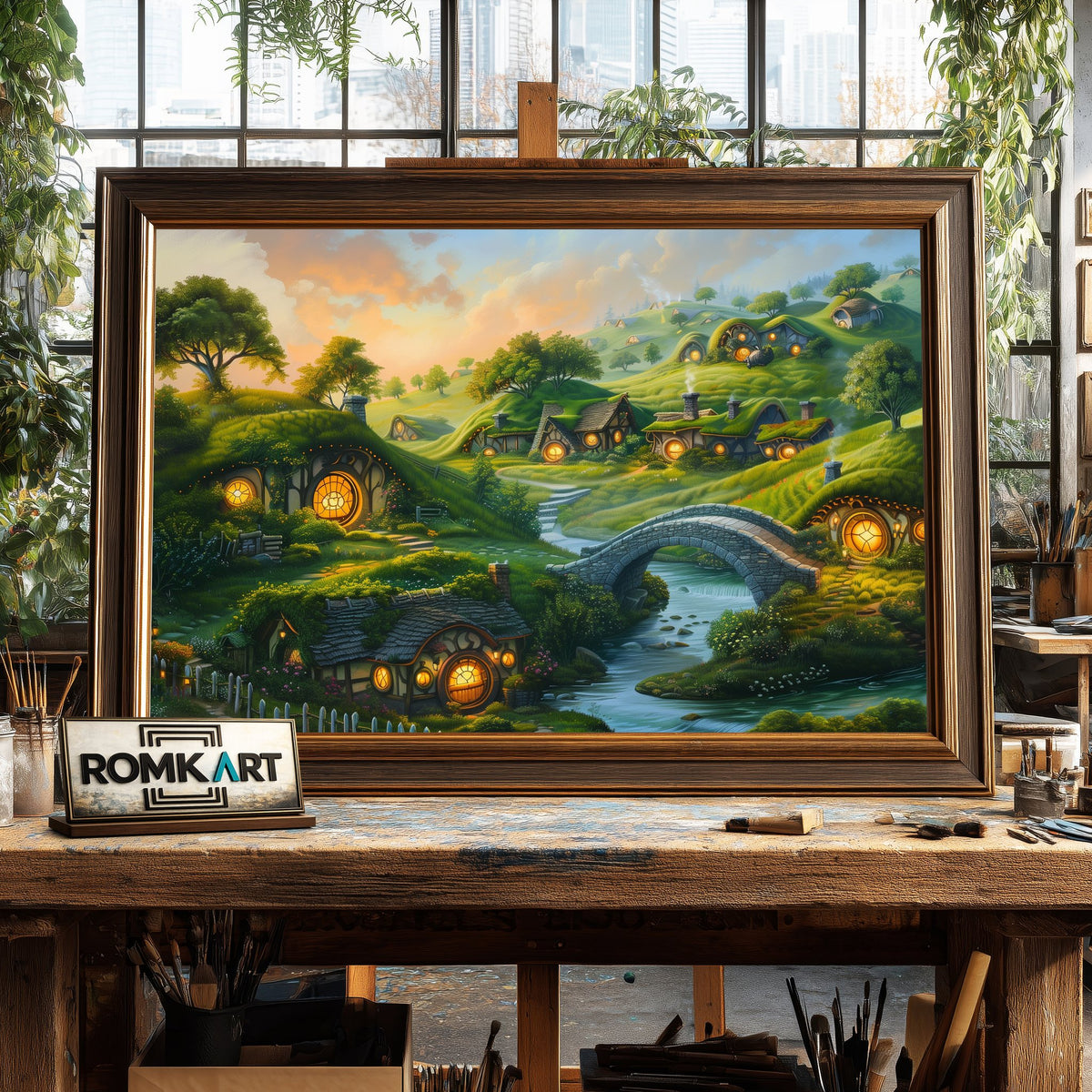 The Hobbiton Fantasy Oil Painting - image 2