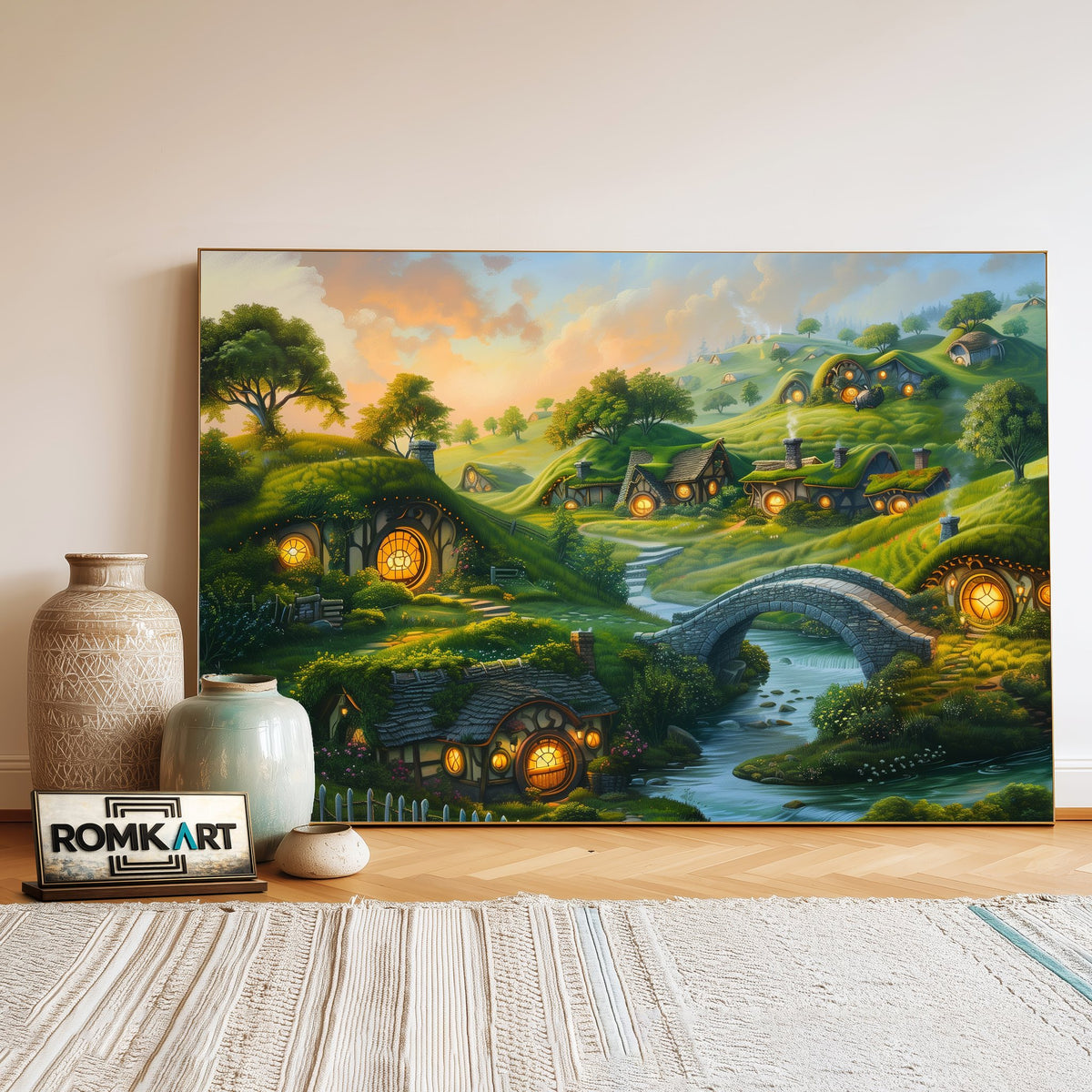 The Hobbiton Fantasy Oil Painting - image 3