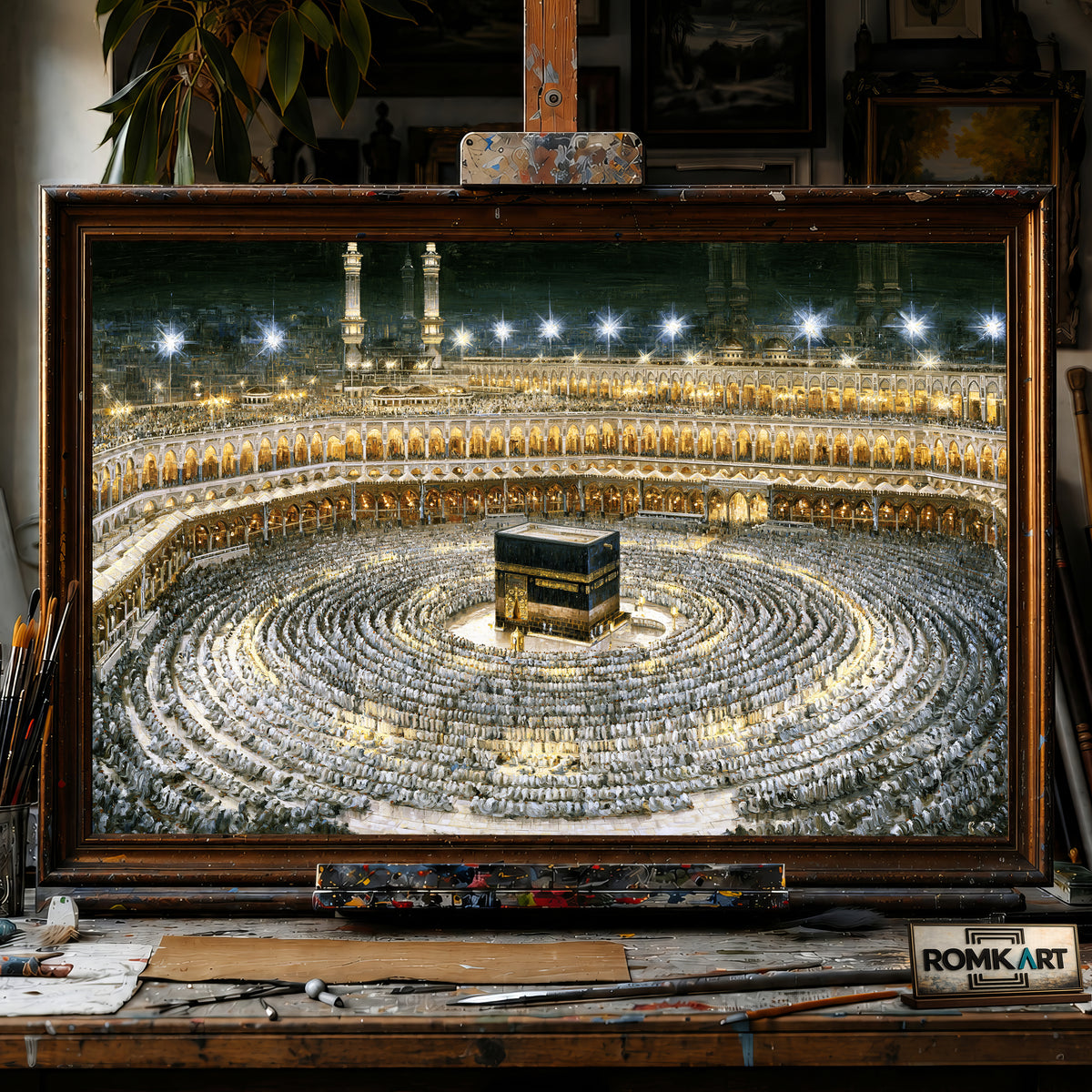The Kaaba hand-painted oil painting on canvas