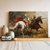 The Knights Battle Historical Oil Painting - image 3