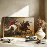 The Knights Battle Historical Oil Painting - image 6