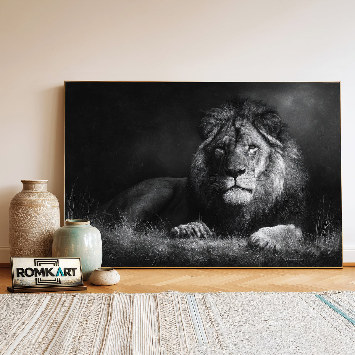 The Lion Oil Painting - image 3