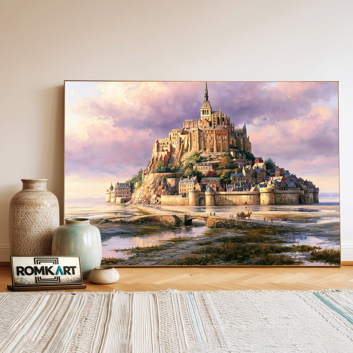 The Mont Saint Michel Christian Oil Painting - image 3