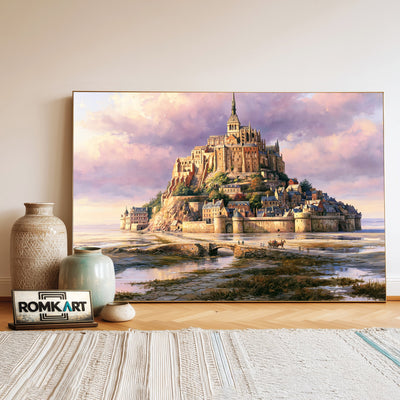 The Mont Saint Michel Christian Oil Painting - image 3