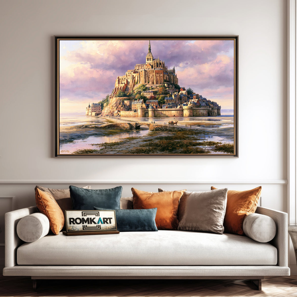 The Mont Saint Michel Christian Oil Painting - image 4