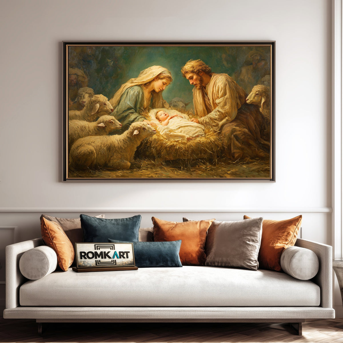 The Nativity Oil Painting - image 4