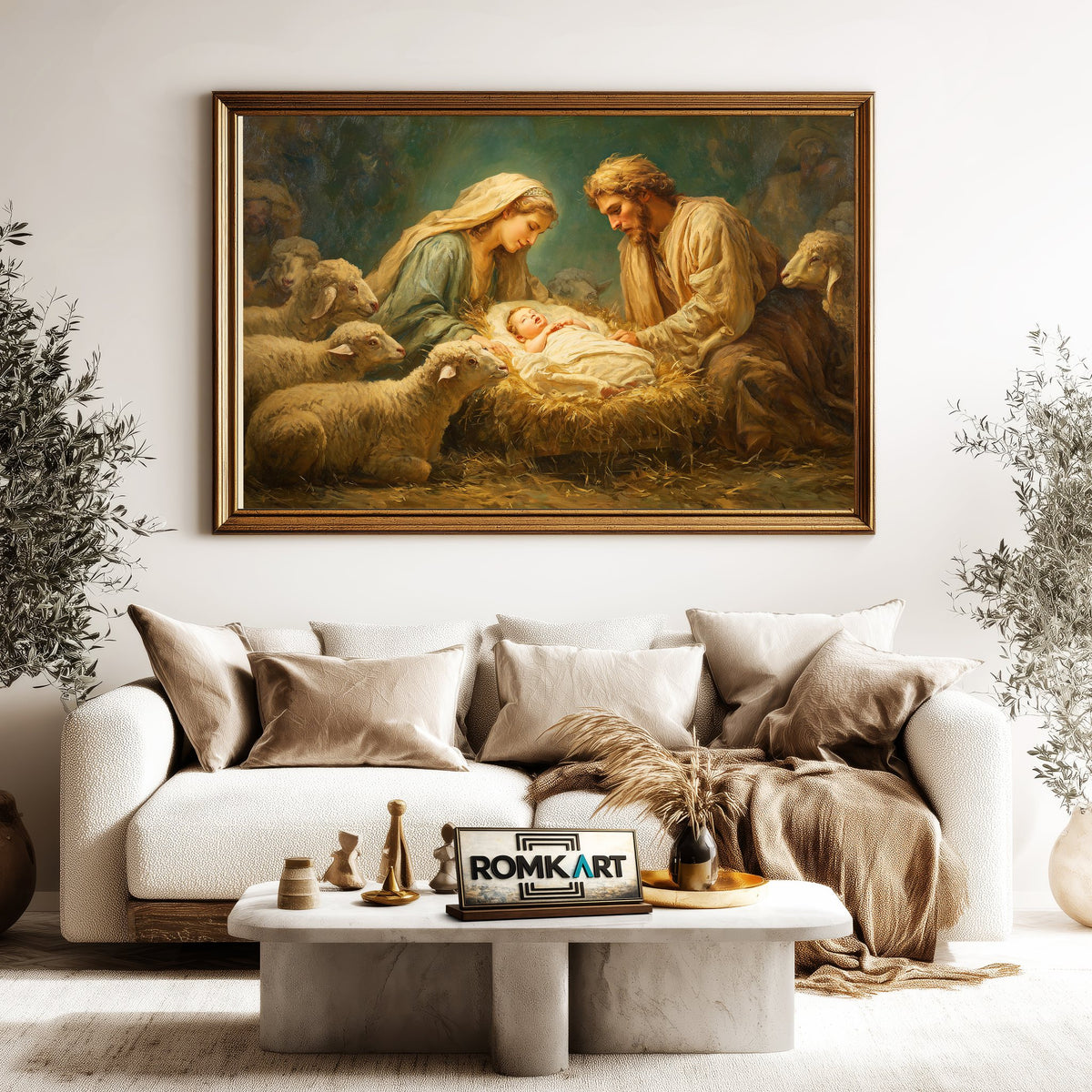 The Nativity Oil Painting - image 5