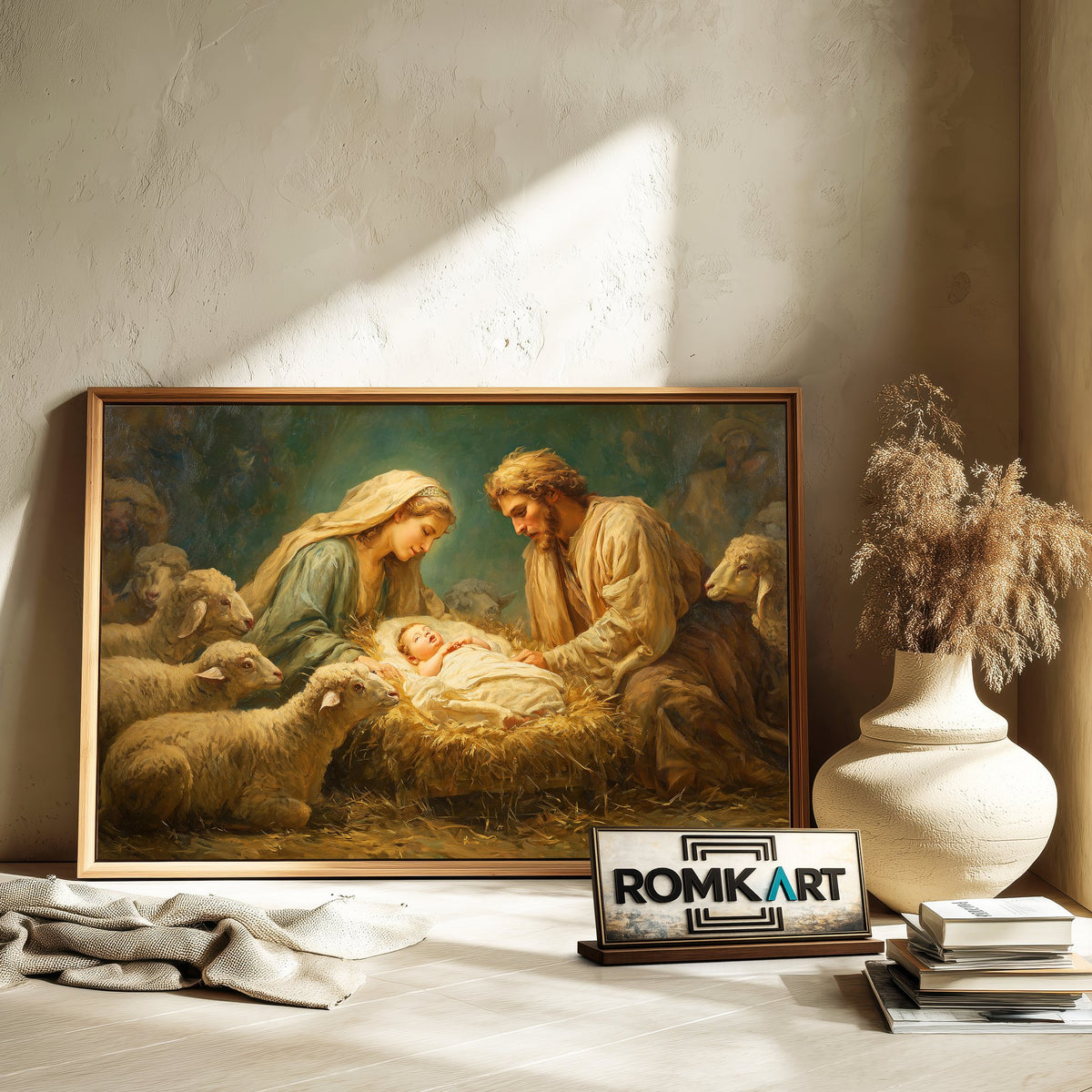 The Nativity Oil Painting - image 6