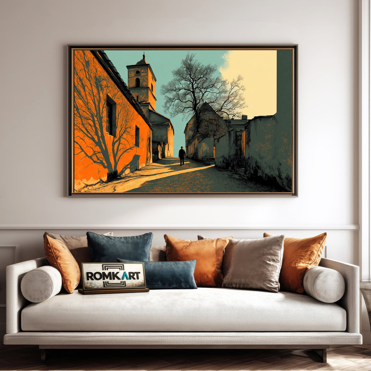 The Old Town Oil Painting - image 4