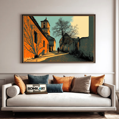 The Old Town Oil Painting - image 4