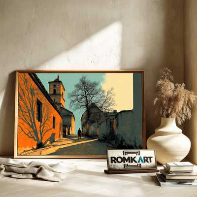 The Old Town Oil Painting - image 6