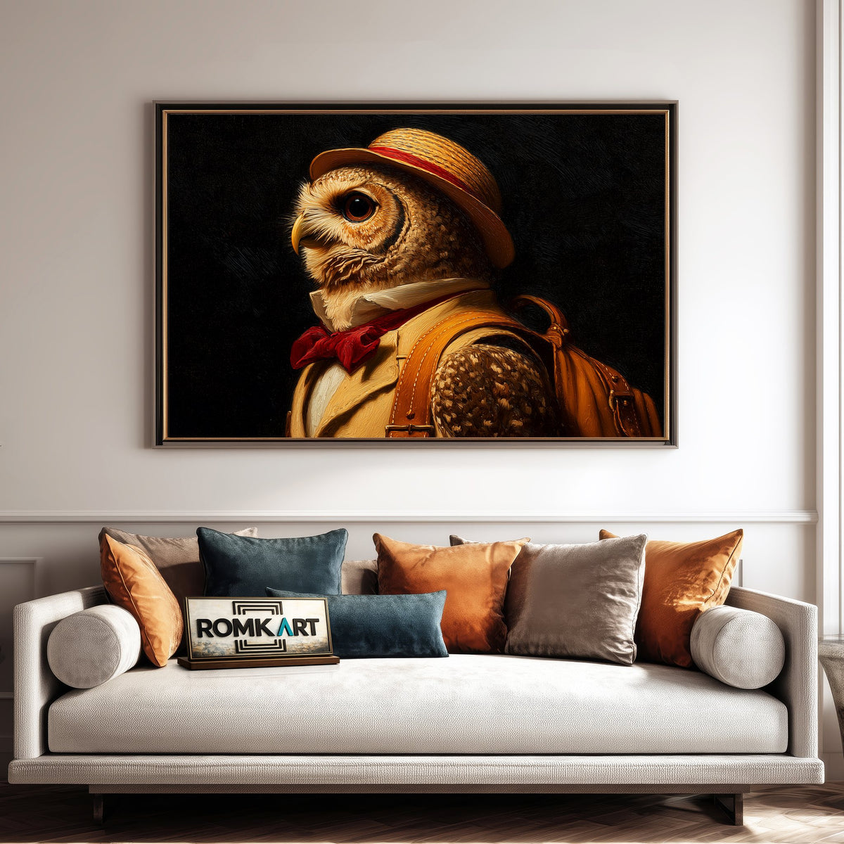 The Owl Traveller Oil Painting - image 4