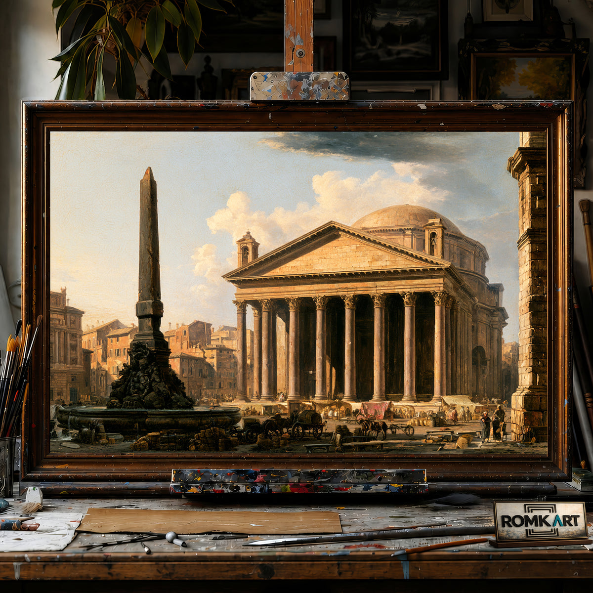 The Pantheon hand-painted oil painting on canvas