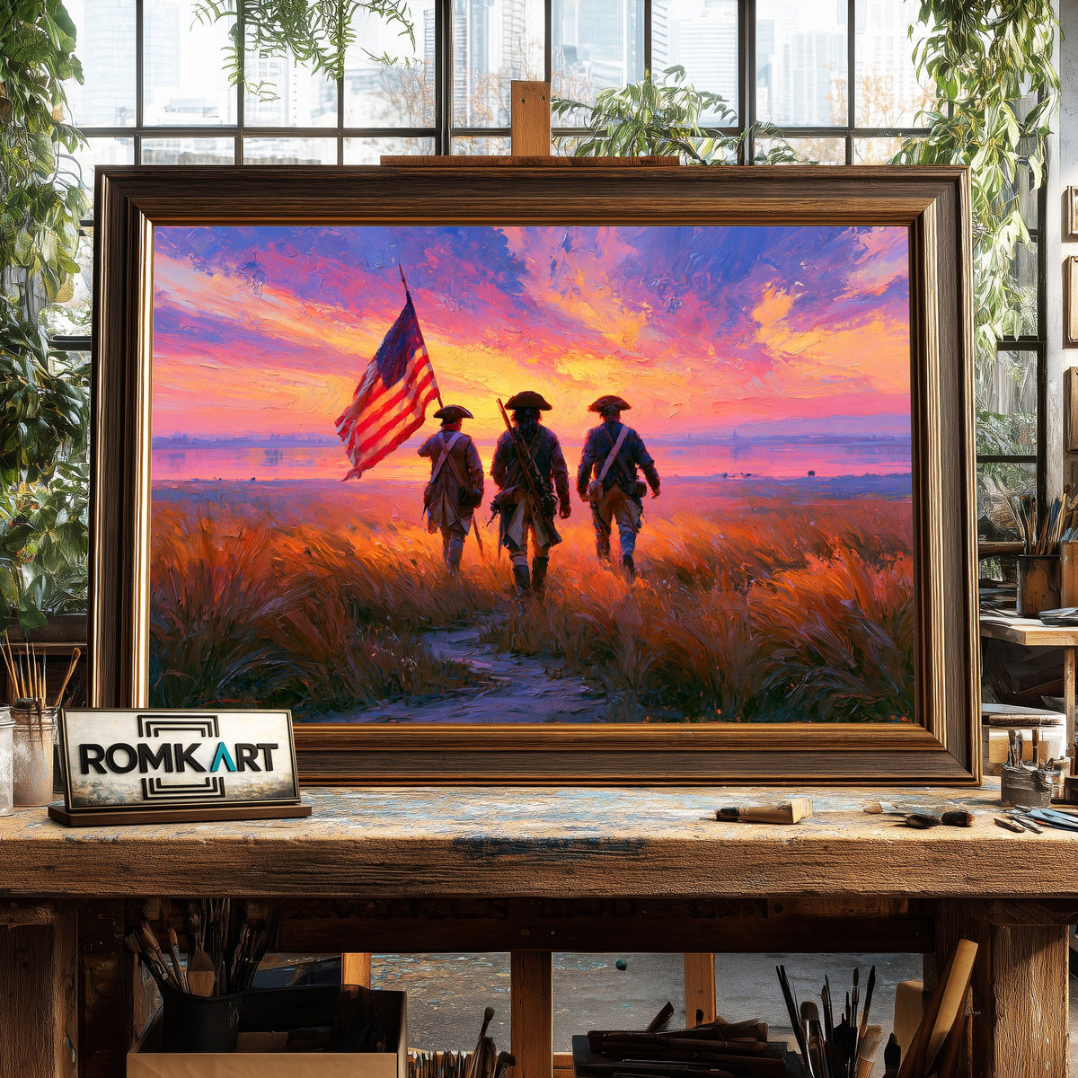 The Patriots Historical Oil Painting - image 2