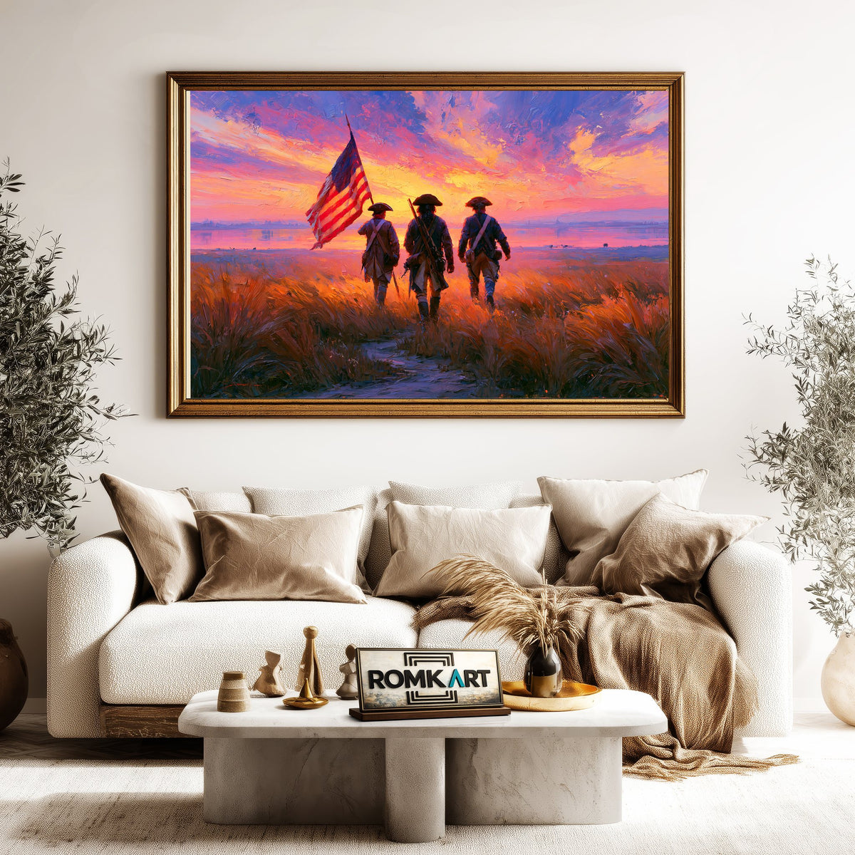 The Patriots Historical Oil Painting - image 5