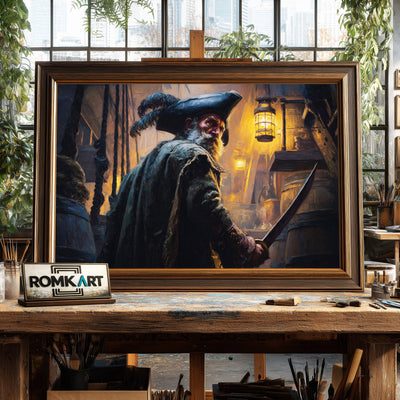 The Pirate Captain Oil Painting - image 2