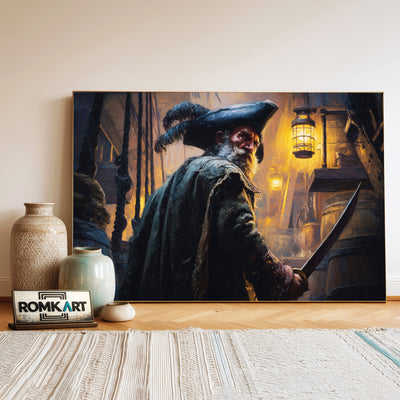The Pirate Captain Oil Painting - image 3