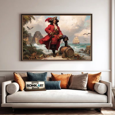 The Pirate Coastal Oil Painting - image 4