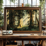 The Rainforest Forest Landscape Oil Painting - image 2