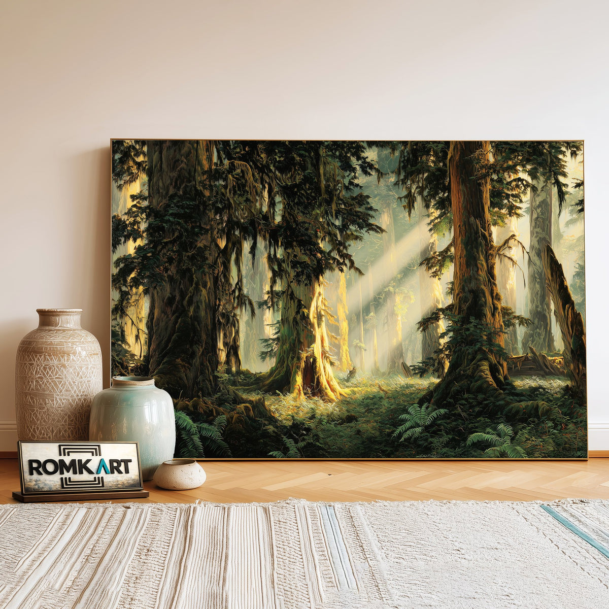 The Rainforest Forest Landscape Oil Painting - image 3
