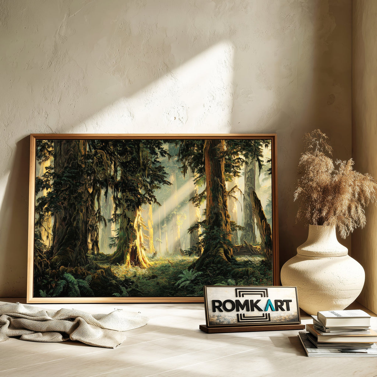 The Rainforest Forest Landscape Oil Painting - image 6