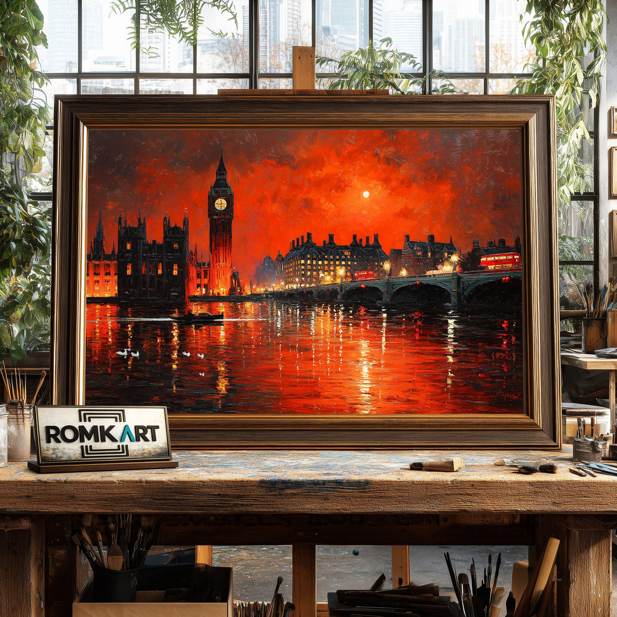 The Red London Oil Painting - image 2