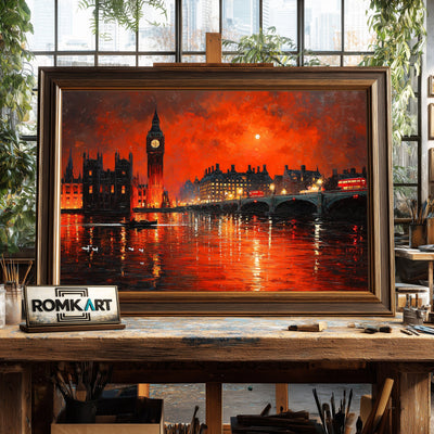 The Red London Oil Painting - image 2