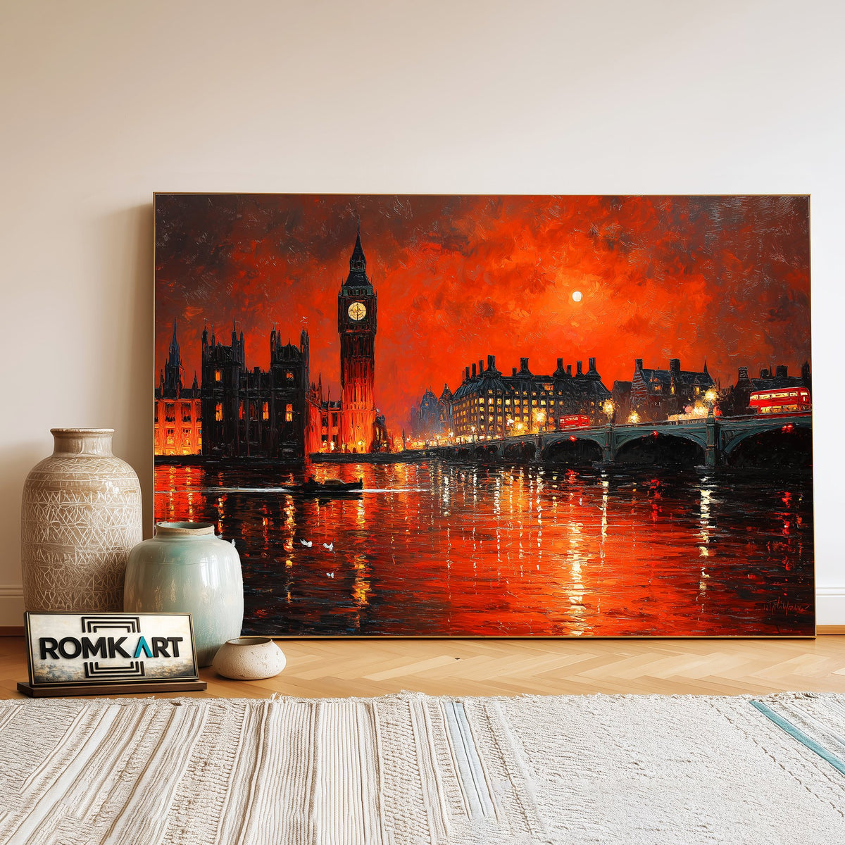 The Red London Oil Painting - image 3
