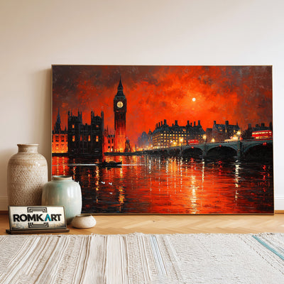 The Red London Oil Painting - image 3