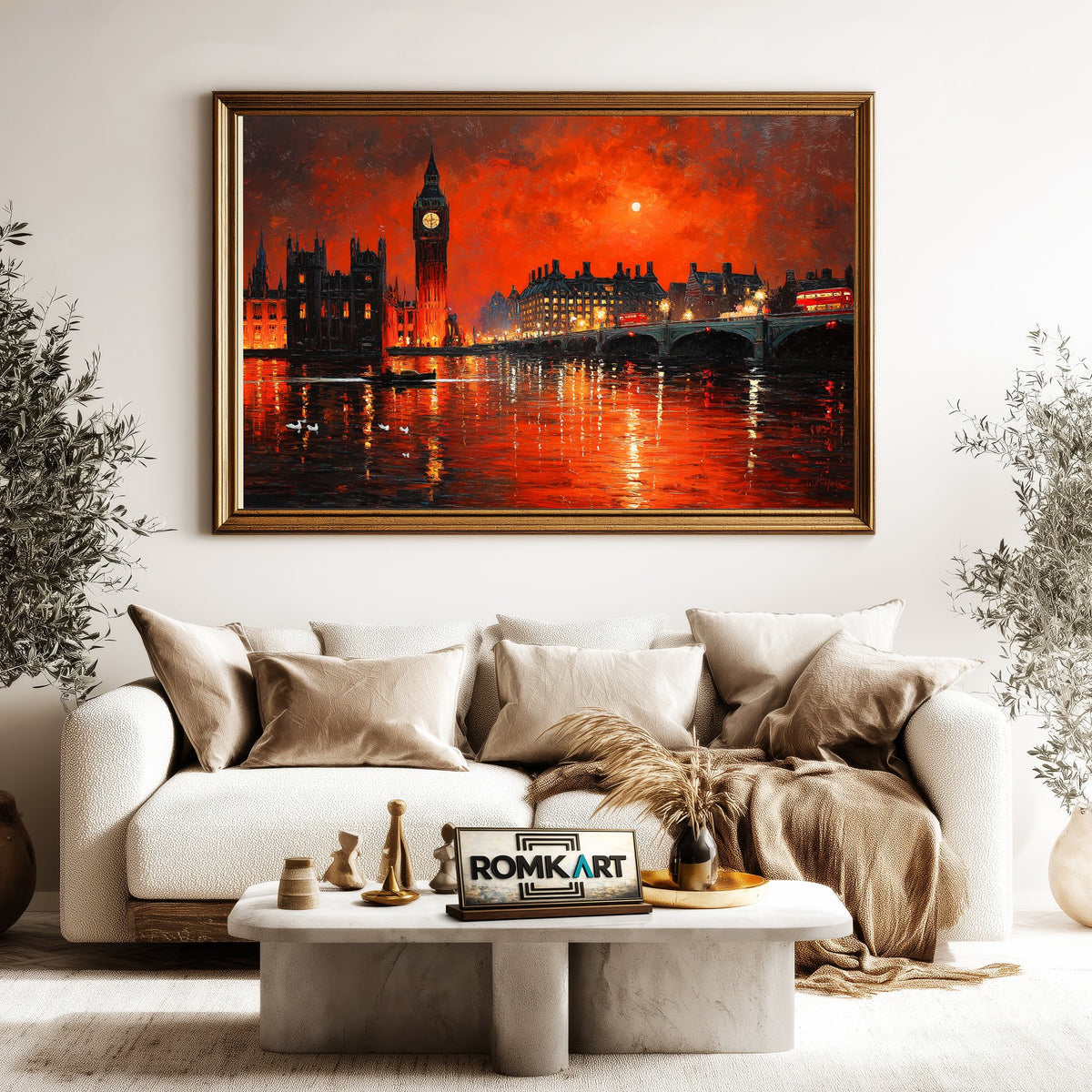 The Red London Oil Painting - image 5
