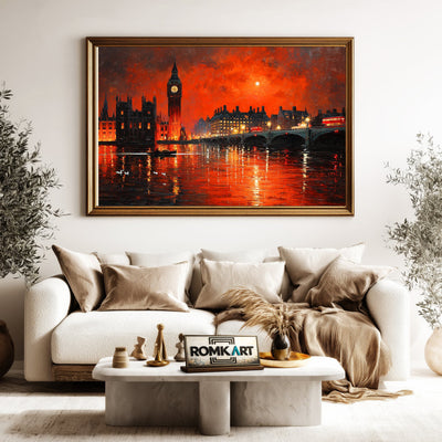 The Red London Oil Painting - image 5