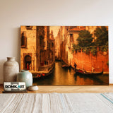 The Venetian Canal Oil Painting - image 3