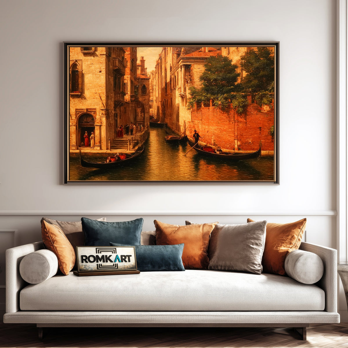 The Venetian Canal Oil Painting - image 4