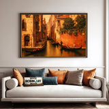 The Venetian Canal Oil Painting - image 4