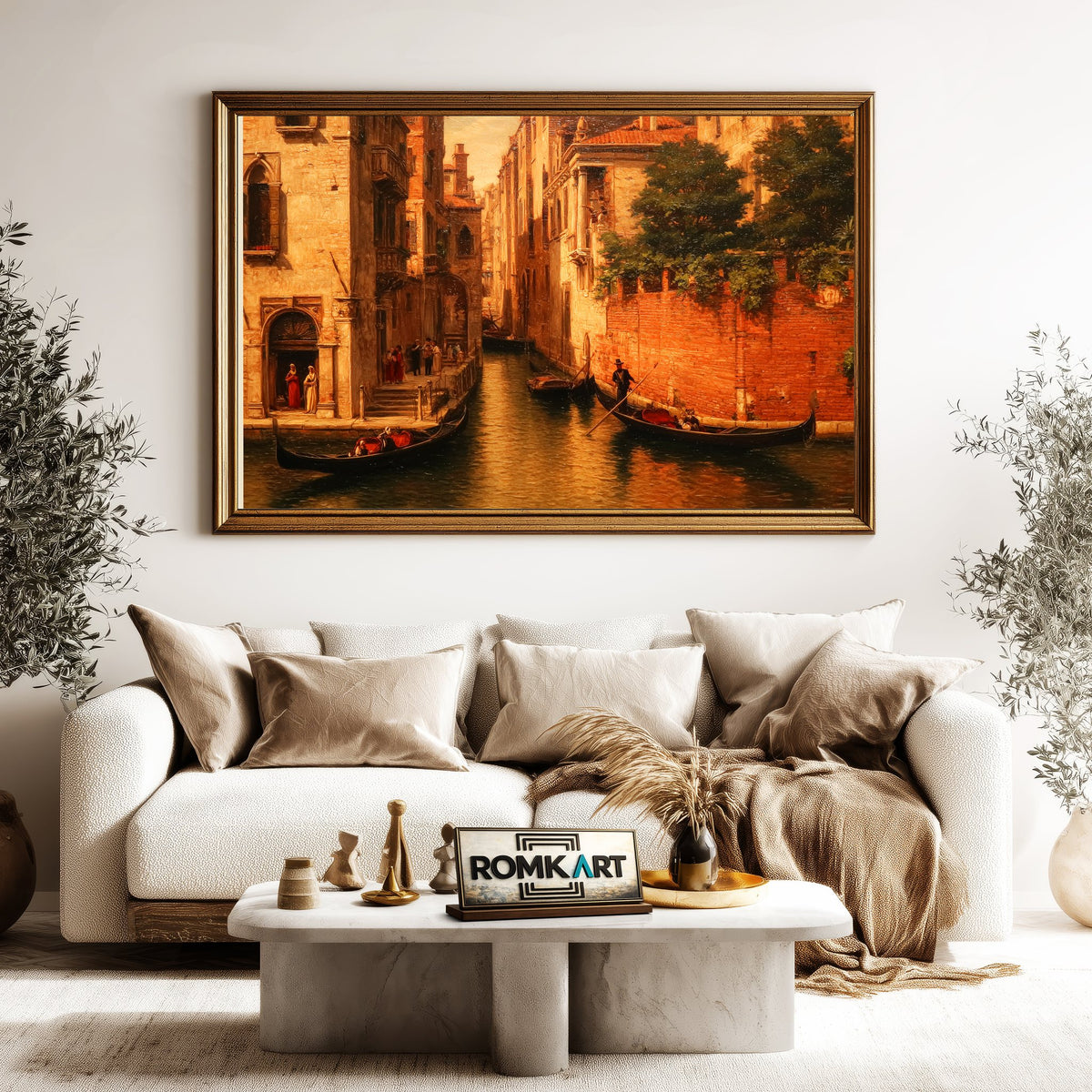The Venetian Canal Oil Painting - image 5