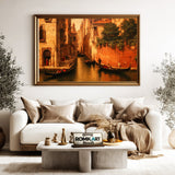 The Venetian Canal Oil Painting - image 5